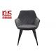 Iso9001 Multi Functional Black Cloth Dining Chairs With Armrests