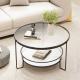 Reeded Tempered Glass Coffee Table 3mm-12mm Small Glass Top Table