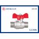 1/4  To 1   Male X Male  25 Bar Brass Ball Valve With T Handle