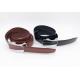 Genuine Leather Mens Automatic Buckle Belt 3.5cm Width Black Color