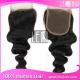 hot selling human hair products loose wave lace closure