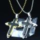 Fashion Top Trendy Stainless Steel Cross Necklace Pendant LPC400