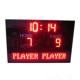 Electronic Team Name In Red Color LED Football Scoreboard With Waterproof