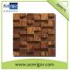 Unique wood mosaic wall tiles for indoor decoration
