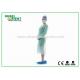 Medical Nonwoven Soft Disposable Hospital Gowns With Knitted Cuff