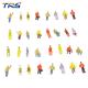 1/100 all seated ABS plastic model railway people 1.3cm for model building