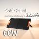 Small Mono 60W Solar Panel 2.2kg Foldable Solar Panel Charger