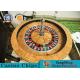 Solid Wood 32 Inch Roulette Wheel Board Stainless Steel Aluminum