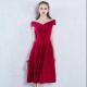 100% Pure Tencel Cotton Fabric 210gsm Red Lyocell Midi Dress