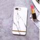 Soft IMD Smooth Marble Lines Back Cover Cell Phone Case For iPhone 7 6s Plus with Rope Hole