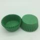 Non Stick Paper Cupcake Liners Round Shape Green Cupcake Holders Food Grade Baking Cups