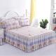 Double Lace Bed Sheets with Bed Skirt Set in National Standards Color Fastness Grade