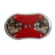 Battery Powered Bike Rack Tail Light , Flashing Waterproof Rear Light