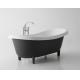 Rectangle Freestanding Soaking Bathtub Stain Resistant Long Life Span
