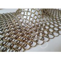 Anodized Interior Design Metal Mesh Curtain With Stainless Steel Rings
