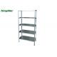 5 Tier Slotted Angle Metal Storage Rack With Steel Shelves Plates For Home Kitchen Office