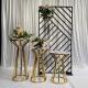 European wedding stage decoration style stainless steel cake stand set