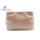Flesh Colored Womens Leather Makeup Bag Special Design Makes More Attractive