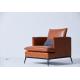 Leather  Single Leisure Chair Luxury Modern Indoor Living Room Furniture