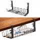 Stocked Desk Cable Tidy Tray No More Tangled Wires with Non-folding Rack Design
