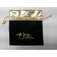 BRC 12.5cm Jewelry Drawstring Pouch Mini Small Black Velvet Bags RoHS Custom Printed