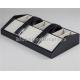 Tabletop Wooden Display Racks Black Leather Belt Display Case For Fashion Store