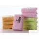 Soft Touch Solid Color Face Wash Towel With Embroidery Logo 34*74cm