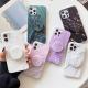 TPU Finger Grip Phone Case Pop Socket Stand Anti Scratch Protective Case For Iphone 12 Pro