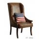 YF-1905 Wooden fabric European style Leisure chair,dining chair