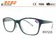 Hot sale style of reading glasses with plastic frame ,printe the patterns in the temple