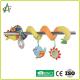 Soft boa Spiral Pram Toy 68cm*35cm With Plush Duck And Mirror