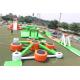 New Colorful Floating Water Park Water Slide On Sea Obstacle Course