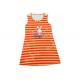 Orange Ladies Viscose Pyjamas Female Night Wears Lace Back Rabbit Printed