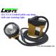 High Beam LED Mining Cap Lamp , 25000lux Coal Miners Headlamp 10.4Ah Battery with low warning light