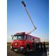 460hp 10 Wheeled Hydraulic Fire Truck , 18M Hydraulic Telescopic Water Rescue Fire Truck