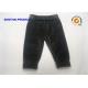 Black Baby Jogging Bottoms Foldable Waistband / Cuff Velour Fabrication Pants