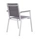 Garden Furniture Stacking Aluminum and Textilene Outdoor Dining Chair