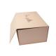 Foil Gold Apparel Gift Boxes / Wedding Ring Boxes With Black Velvet Foam
