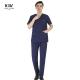 Polyester Spandex Medical Scrubs Uniform for Women and Men in Fashionable Design