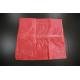 Water Soluble Red Dissolvable Laundry Bags / Disposable Soiled Linen Bag