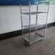 Metal Wire Display Racks Roll Container Roll Cage Four Wheel For Warehouse