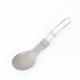 Eco - Friendly Healthy Titanium Camping Spoon For Outdoor Cooking 150 X 38 Mm