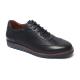 OEM ODM Black Lace Up Mens Breathable Leather Shoes