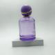 100ml Purple round shape perfume bottle with round ball cap