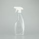 Smooth Round PET Plastic Spray Bottle With Classic Design Transparent Color.