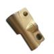 Corrosion Proof CNC Brass Parts Brass Connector Block Fittings Anode Oxidation