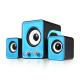 Wired Computer Speakers USB 2.1 Speakers Stereo Two Satellites with Subwoofer for PC  Available in Multiple Colors