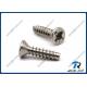 304/316 Stainless Steel Pozi Countersunk Head Tapping Screws for Plastics