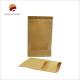 Eco Friendly Kraft Paper Bag with Gravure Printed Matt Surface Food Packaging 200g - 5kgs