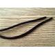 125cm Black Non Elastic Cord With Carved Logo At Both Ends Of The Black Paint Hardware Head